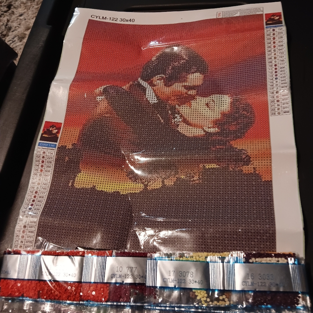 Gone With The Wind Diamond Painting Kit 30x40 - Picture 3 of 6